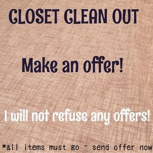 Closet Clean Out Sale Sign
